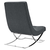 Slope Fabric Lounge Chair - Gray - EEI-2077-GRY