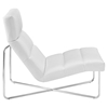 Reach Leatherette Lounge Chair - White - EEI-2080-WHI