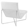 Reach Leatherette Lounge Chair - White - EEI-2080-WHI
