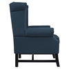 Steer Nailhead Fabric Armchair - Button Tufted, Azure - EEI-2150-AZU