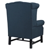 Steer Nailhead Fabric Armchair - Button Tufted, Azure - EEI-2150-AZU