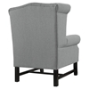 Steer Nailhead Fabric Armchair - Button Tufted, Light Gray - EEI-2150-LGR