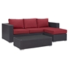 Convene 3 Pieces Outdoor Patio Sofa Set - EEI-2178-EXP-SET
