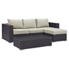 Convene 3 Pieces Outdoor Patio Sofa Set - EEI-2178-EXP-SET