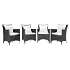 Convene Outdoor Patio Dining Armchair (Set of 4) - EEI-2190-EXP-SET