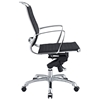 Vibe Modern Mid Back Office Chair - Chrome Frame, Black - EEI-227-BLK