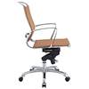 Vibe Modern Mid Back Office Chair - Chrome Frame, Tan - EEI-227-TAN