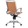 Vibe Modern Mid Back Office Chair - Chrome Frame, Tan - EEI-227-TAN
