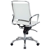 Vibe Modern Mid Back Office Chair - Chrome Frame, White - EEI-227-WHI