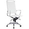Vibe Modern High Back Office Chair - Chrome Frame, White - EEI-232-WHI
