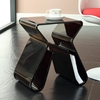 Acrylic Side Table with Magazine Holder - EEI-561