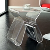 Acrylic Side Table with Magazine Holder - EEI-561