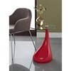 Teardrop Side Table with Round Glass Top - EEI-564