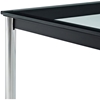 LC10 Rectangle Glass Top Coffee Table - EEI-573-BLK