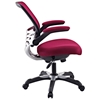 Edge Mesh Back Office Chair - Adjustable Height, Burgundy - EEI-594-BUR