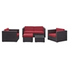Malibu 5 Pieces Outdoor Patio Sofa Set - EEI-607-EXP-SET
