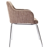 Cordelia Fabric Armchair with Chrome Legs - EEI-623