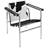 LC1 Basculant Lounge Chair - Black & White - EEI-633-BLP