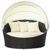 Siesta Outdoor Rattan Canopy Bed - EEI-642-EXP-WHI