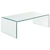 Transparent Bent Glass Coffee Table - EEI-660-CLR