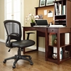 Pulse Leatherette Office Chair - Adjustable Height, Swivel, Black - EEI-756-BLK