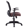 Pulse Leatherette Office Chair - Adjustable Height, Swivel, Brown - EEI-756-BRN