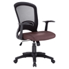 Pulse Leatherette Office Chair - Adjustable Height, Swivel, Brown - EEI-756-BRN