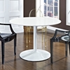 Revolve Round Dining Table - White - EEI-785-WHI