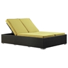 Evince 2-Seater Outdoor Chaise - Espresso Frame, Cushions - EEI-787-EXP