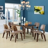 Fathom Dining Chairs - Wood, Walnut (Set of 6) - EEI-910-WAL