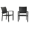 Bella Dining Chair Outdoor Patio - Espresso (Set of 2) - EEI-988-EXP