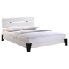 Zoe Queen Faux Leather Bed - White - EEI-5128-WHI