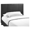 Alex Twin Faux Leather Bed - Platform, Black - EEI-5198-BLK-SET