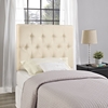 Clique Twin Headboard - Button Tufted, Ivory - EEI-5205-IVO