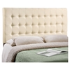 Tinble Queen Headboard - Button Tufted, Ivory - EEI-5210-IVO