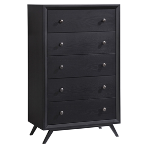 Tracy 5-Drawer Chest - Black 