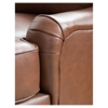 Athens 4 Pieces Top Grain Leather Sofa Set - Bourbon - ELE-ATH-4PC-S-SC-SC-SO-BOUR-1
