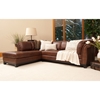 Corsario Leather Sectional Sofa with Left Facing Chaise - ELE-COR-SEC-RAFS-LAFC-BOUR-1