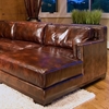 Davis Saddle Brown Leather Sectional with Right Facing Chaise - ELE-DAV-SEC-LAFL-RAFC-SADD-1