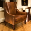 Bristol Rustic Brown Leather Club Chairs Set - ELE-BRI-2PC-SC-SC-RUST-1