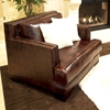 Emerson Top Grain Leather Club Chair in Saddle Brown - ELE-EME-SC-SADD-1-NH025
