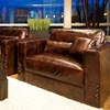 Laguna Saddle Brown Leather Club Chairs Set - ELE-LAG-2PC-SC-SC-SADD-1