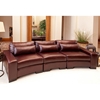 Loft Top Grain Leather 2 Curved Sectionals in Sable - ELE-LOF-2PC-LAFCHR-RAFCHR-AC-SABL-1