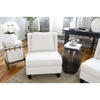 Malibu Fabric Armless Chair - Seashell - ELE-MAL-AC-SEAS-7