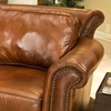 Paladia Leather Club Chair in Rustic Brown - ELE-PAL-SC-RUST-1-NH025
