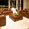 Soho Rustic Brown Leather Sofa and Chairs Set - ELE-SOH-3PC-S-SC-SC-RUST-1