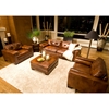 Soho Rustic Brown Sofa and Chair Set with Ottoman - ELE-SOH-4PC-S-SC-SC-CO-RUST-1