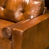 Soho Rustic Brown Leather Oversized Club Chairs Set - ELE-SOH-2PC-OC-OC-RUST-1