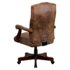 Bomber Executive Office Chair - Adjustable, Swivel, Brown - FLSH-802-BRN-GG