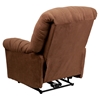 Calcutta Microfiber Recliner Chair - Push Button, Chocolate - FLSH-AM-CP9350-2550-GG